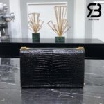 Túi YSL Kate Medium Crocodile Embossed Black Gold Da Bê Best Quality