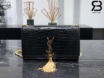 Túi YSL Kate Medium Crocodile Embossed Black Gold Da Bê Best Quality
