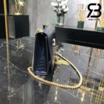 Túi YSL Kate Medium Crocodile Embossed Navy Da Bê Best Quality