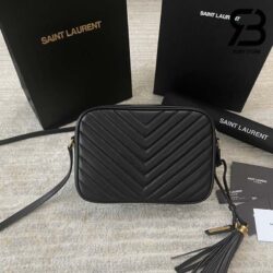 Túi YSL Lou Camera Bag Black Đen Da Bê Best Quality