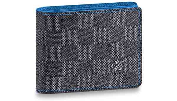 Louis Vuitton Canvas Blue Slender Wallet