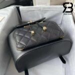 Ba lô Chanel 22B Affinity Backpack Black Đen Khóa Vàng 26CM Siêu Cấp