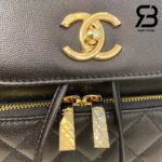 Ba lô Chanel Affinity Backpack Black Đen Khóa Vàng 25CM Best Quality
