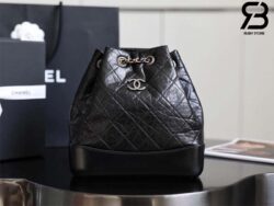 Ba lô Chanel Grabrielle Small Backpack Màu Đen Da Calfskin 23CM Best Quality