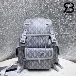 Ba Lô Dior Hit The Road Backpack Gray Xám Diamon 43CM Best Quality