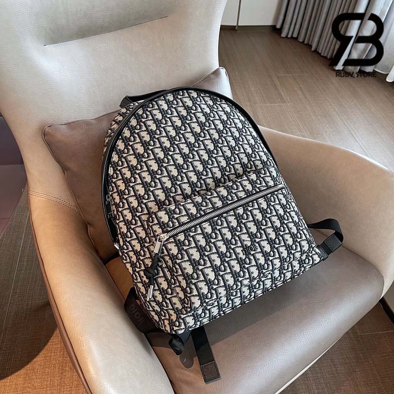Ba Lô Dior Rider Backpack Black And Beige Màu Đen Kem 42CM Best Quality