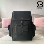 Ba Lô Dior Saddle Backpack Black Đen Chỉ Trắng Calfskin 41CM Best Quality