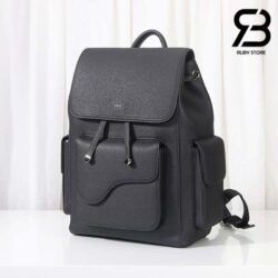 ba Lô Dior Saddle Backpack Black Đen Full Calfskin 41CM Best Quality