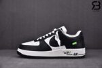Giày Nike Air Force 1 Low Louis Vuitton Black White Đen Trắng Best Quality