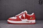 Giày Nike Air Force 1 Low Louis Vuitton White Red Trắng Đỏ Best Quality