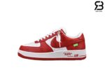 Giày Nike Air Force 1 Low Louis Vuitton White Red Trắng Đỏ Best Quality