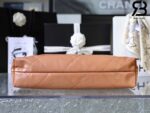 Túi Chanel 22 Handbag Light Brown Gold Nâu Logo Vàng Da Bê 38CM Best Quality