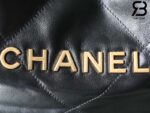 Túi Chanel 22 Large Handbag Black Gold Đen Vàng Da Bê 45CM Best Quality