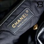Túi Chanel 22 Large Handbag Black Gold Đen Vàng Da Bê 45CM Best Quality
