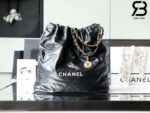 Túi Chanel 22 Large Handbag Black White Đen Trắng Da Bê 45CM Best Quality
