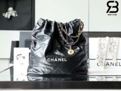 Túi Chanel 22 Large Handbag Black White Đen Trắng Da Bê 45CM Best Quality