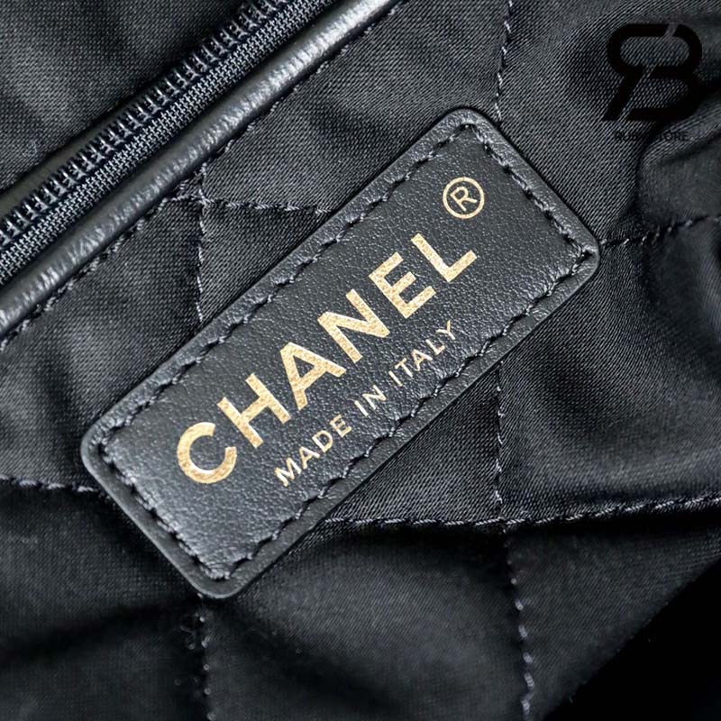 Túi Chanel 22 Small Handbag Black White Đen Trắng Da Bê 34CM Best Quality 