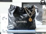 Túi Chanel 22 Small Handbag Black White Đen Trắng Da Bê 34CM Best Quality