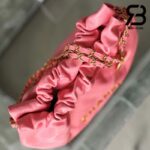 Túi Chanel 22 Small Handbag Pink Coral Gold Hồng Logo Vàng Da Bê 34CM Best Quality