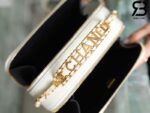 Túi Chanel 22SS Vanity Case White Trắng Khóa Vàng Da Caviar 19CM Best Quality
