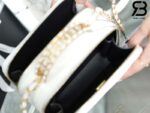Túi Chanel 22SS Small Vanity Case White Trắng Khóa Vàng Da Caviar 17CM Best Quality