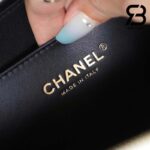 Túi Chanel 22SS Small Vanity Case White Trắng Khóa Vàng Da Caviar 17CM Best Quality