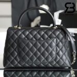 Túi Chanel Coco Handile Medium Black Đen Da Caviar Best Quality