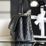 Túi Chanel Coco Handile Medium Black Đen Da Caviar Best Quality