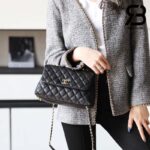 Túi Chanel Coco Handile Small Black Đen Da Caviar Best Quality
