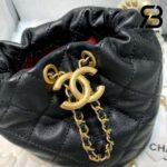 Túi Chanel Mini Drawstring Black Đen Da Calfskin 12CM Best Quality