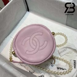 Túi Chanel Mini Drawstring Pink Hồng Da Calfskin 12CM Best Quality