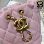 Túi Chanel Mini Drawstring Pink Hồng Da Calfskin 12CM Best Quality