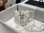 Túi Chanel Mini Drawstring White Trắng Da Calfskin 12CM Best Quality