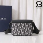 Túi Dior Mini Saddle Messenger Bag Black Beige Đen Kem 23CM Best Quality