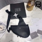 Túi Dior Saddle Bag Black Calfskin Đen Chỉ Trắng 26CM Best Quality