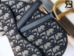 Túi Mini Dior Saddle Oblique Jacquard Bag Blue Xanh 21CM Best Quality