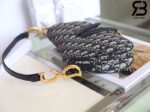 Túi Dior Saddle Oblique Jacquard Bag Blue Xanh 25CM Best Quality