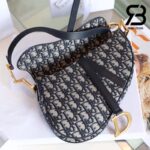 Túi Dior Saddle Oblique Jacquard Bag Blue Xanh 25CM Best Quality