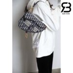 Túi Dior Saddle Oblique Embroidery Blue Xanh 25CM Best Quality