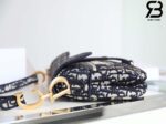 Túi Dior Saddle Oblique Embroidery Blue Xanh 25CM Best Quality