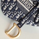 Túi Dior Saddle Oblique Embroidery Blue Xanh 25CM Best Quality