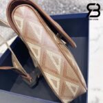 Túi Dior Saddle Bag Oblique Coffee Diamond Nâu 26CM Best Quality