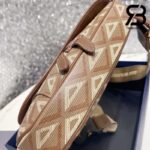 Túi Dior Saddle Bag Oblique Coffee Diamond Nâu 26CM Best Quality