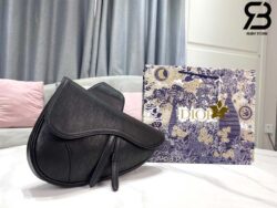Túi Dior Saddle Bag Oblique Galaxy Leather Màu Đen 26CM Best Quality