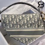 Túi Dior Saddle Oblique Bag Xám 25CM Best Quality
