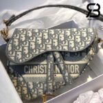 Túi Dior Saddle Oblique Bag Xám 25CM Best Quality