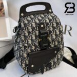 Túi Dior Gallop Sling Oblique Jacquard Black Beige 27CM Best Quality