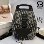 Túi Dior Gallop Sling Oblique Jacquard Black Beige 27CM Best Quality