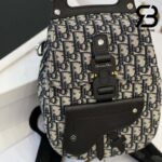 Túi Dior Gallop Sling Oblique Jacquard Black Beige 27CM Best Quality