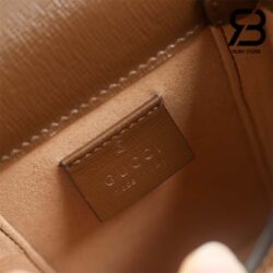Túi Gucci Horsebit 1955 Phone Box Mini Bag GG Canvas Nâu Best Quality